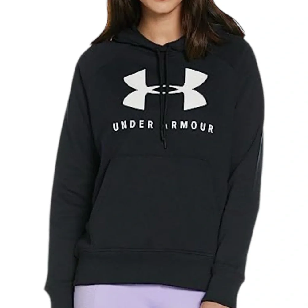 Under Armour (NWT) Women's Black Logo Hoodie, Size Medium